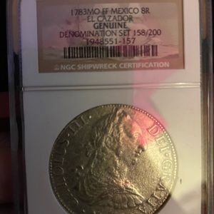 franklin mint el cazador genuine silver coin